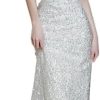 411Sqr5gY7L.jpg Elegant Flat Shoulder Slim Fit Evening Gown for Women Formal Toasting Banquet Long Dress