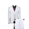 41JzTWUcIqL.jpg Men’s Stylish Formal 3 Piece Suit with Vest Pants for Office Wedding Business Party or Prom