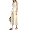 41LNtTYkjNL.jpg Women's Ruffle Sleeveless Top and Skirt Set 2025 Summer Holiday Dressy Outfits for Summer
