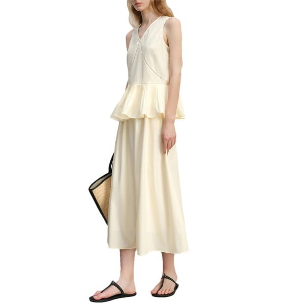 41LNtTYkjNL.jpg Women's Ruffle Sleeveless Top and Skirt Set 2025 Summer Holiday Dressy Outfits for Summer
