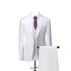 41Mx8xUpfgL.jpg Wedding Suit for Men 3 Piece Slim Fit Formal Tuxedo Set Pants Vest for Business Prom Office Event Outfit(White,X-Large)