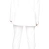 Women's 2 Piece Outfit Casual Solid Open Front Blazer and Pencil Pant Suits Set
