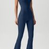 512as5tUeAL.jpg Flare Jumpsuits for Women Spaghetti Straps Scoop Neck Bodycon Full Length Casual Unitard Playsuit