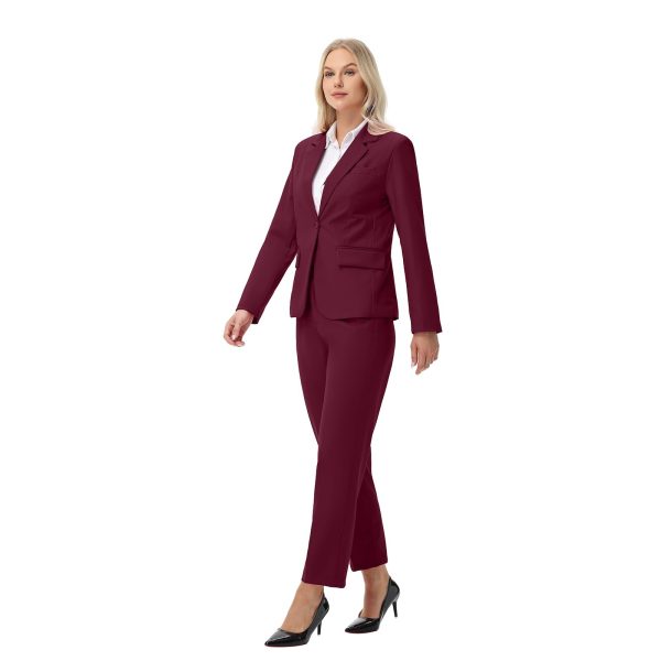 5145aoDQ5JL.jpg Women Suits 2 Piece Pants Suits for Women Dressy Business Work Professional Slim Fit Suit