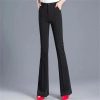 5156RhbAO8L.jpg High Elastic Spring Summer Flare Pants Casual Straight Trousers for Women Work Suit Pants Loose Female Pantalon