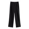 516hsTrH30L.jpg Women Suit Pants Straight Wide Leg Trouser Summer Long Pant Office Lady Bottom Loose Pants for Women