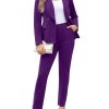 51AHBFLvD7L.jpg Women's Fall Business Pant Suit Long Sleeve Formal 2 Piece Blazer Set Casual Office Work Outfits 2024