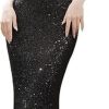51BAbXuRPL.jpg Elegant Round Neck Black Sequin Cocktail Dress Women Formal Party Evening Dress