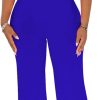51BJb5hVPBL.jpg Women's Dressy Jumpsuits Summer Sexy Party Rompers Elegant Deep V Neck Backless Clubwear Wide Leg Long Pants