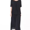 51CN01lCQL.jpg Women's 2 Piece Chiffon Sets Outfits Flowy Summer Casual Dressy Pantsuits Double Layers Blouse Capris Pants Suits