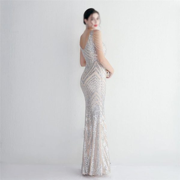 51IdwG6vt6L.jpg Womens Elegant Banquet Evening Gown Fashionable Slim Formal Party Maxi Dresses
