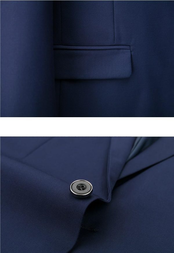 51KujvsoCL.jpg Wedding Suit for Men 3 Piece Slim Fit Formal Tuxedo Set Pants Vest for Business Prom Office Event Outfit(White,X-Large)