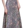 51Px8roKnLL.jpg Shiny Sequin Off Shoulder Evening Dress for Women Classic Luxury Banquet Party Gown