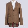 51SLPW2X0ML.jpg Women's Two Buttons Blazer Work Office Suit Jacket Notch Lapel Tuxedos Coat with Pockets