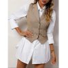 51hiik2AXJL.jpg Women's Suit Vest Fashion Casual Sleeveless Jacket Summer Lapel Formal Waistcoat For Female