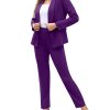 51rCud9P7CL.jpg Women's Fall Business Pant Suit Long Sleeve Formal 2 Piece Blazer Set Casual Office Work Outfits 2024