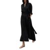 51sZAQLXYL.jpg Women's Linen Set - Navy Shirt Dress & Skirt Versatile Travel Ensemble