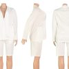 51vdr06nHL.jpg Womens 2 Piece Blazer Outfits Lapels Open Front Suit Jacket and Bermuda Shorts Set