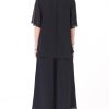 51wyCyIPDyL.jpg Women's 2 Piece Chiffon Sets Outfits Flowy Summer Casual Dressy Pantsuits Double Layers Blouse Capris Pants Suits