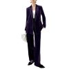 51xzlNae1kL.jpg Plus Size Women's Velvet Suit - Business Casual Attire with Elegant Silhouette