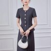61-EbAnvQrL.jpg Women's Two-Piece Short-Sleeved Blazer Long Skirt Showing Elegant Temperament