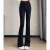 610YPCykdSL.jpg Women Solid Color Suit Pants Summer Female High Waisted Mop Pants Lady Flared Pants
