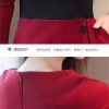 61DGlji-7FL.jpg Women Contrast Color Elegant Temperament Party Dresses Office High Waist Long Sleeve Slim Midi Dress