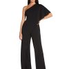 61Djb4nxyBL.jpg Women's Size One Shoulder Crepe Melania Jumpsuit Plus