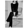 61FUOYNMHpL.jpg Women's Velvet Set - Long Sleeve Top & Trousers Premium Comfort for Daily Wear