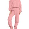 61IRyFxFKVL.jpg Women 2 Piece Outfits Sweatsuit Oversized Half Zip Sweatshirt Jogger Sweatpants Tracksuit Lounge Set 2024 Clothes