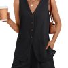 61K4W0Wd-zL.jpg Summer Sets for Women Two Piece Vacation Outfits Short Set Button Down Business Casual Dressy 2 Piece Clothes 2025