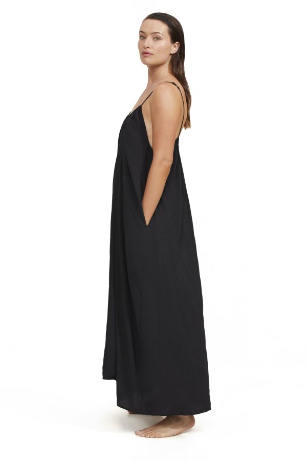 61KWnBkS6L.jpg Luma Women's Deep Ruched Scoop Neck Maxi Dress Coverup and Flowy Design for a Comfortable Fit