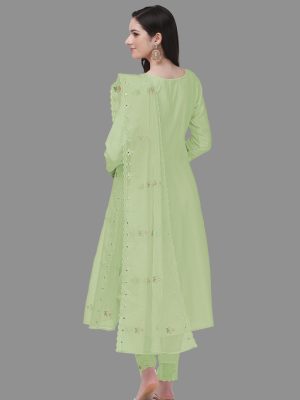 61PMqJG59L.jpg Women's Cotton Embroidery Salwar Suit Set Kurta Pant with Dupatta Kurta Set for Women