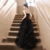 61QrhOu6xtL.jpg Black Sling Split Cocktail Evening Dress Sexy Formal Banquet Party Dress for Women