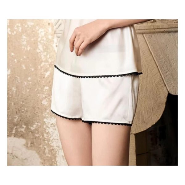 61S1fZ13rjL.jpg Women's Silk Sleep Set Halter Vest & Shorts Pajama Premium Quality