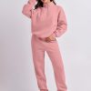 61Ta8SUiAJL.jpg Women 2 Piece Outfits Sweatsuit Oversized Half Zip Sweatshirt Jogger Sweatpants Tracksuit Lounge Set 2024 Clothes