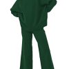 61Z8PTFWSEL.jpg Women 2 Piece Sweater Sets Long Sleeve Knit Top Matching Wide Leg Pant Knitted Sweatsuit Outfits