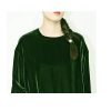 Women's Velvet Lounge Set - Oversized Tee & Nine-Inch Pants Trendy Plus Size Comfort Wear