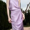 Women's Silk Resort Set - Champagne Halter & Skirt Vacational Comfort