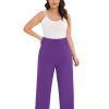 61gireQUE7L.jpg Women's Casual High Waisted Wide Leg Dress Pants with Pockets and Belt
