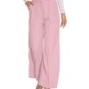 61okabntqSL.jpg Women Suit Pants Wide Leg Pants High Elastic Waisted in The Back Business Work Trousers Long Straight