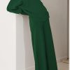 61pTUuzYDL.jpg Women 2 Piece Sweater Sets Long Sleeve Knit Top Matching Wide Leg Pant Knitted Sweatsuit Outfits