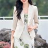 61pewYLIgyL.jpg Women Summer Style Elegant Office Wear Jacket Business Uniforms Half Blazer Work Coat