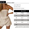 61pwIEQLr-L.jpg Womens Summer Jumpsuits Casual Loose Sleeveless Off Shoulder Elastic Waist Romper Loungewear Two Piece Outfits