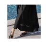 61q4N6jBNZL.jpg Women's Linen Suit Set - Black Skirt Seven Sleeve Travel Business Ensemble