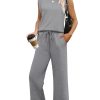 Two Piece Sets for Women Casual Travel Vacation Outfits Summer Wide Leg Crop Pants Lounge Sets