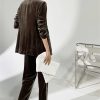 61rYiVKkzPL.jpg Plus Size Women's Velvet Suit - Business Casual Attire with Elegant Silhouette
