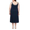 61s218qdxiL.jpg Women's 2 Piece Tea Length Jacket Dress with Sequin Beaded Trim