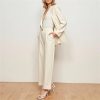 61s6Mf56byL.jpg Women's Single Button Blazer and Pants Set, Long Sleeve Slim Fit Office Workwear for Career Women