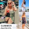 61sjvfjtgoL.jpg Womens Summer Jumpsuits Casual Loose Sleeveless Off Shoulder Elastic Waist Romper Loungewear Two Piece Outfits